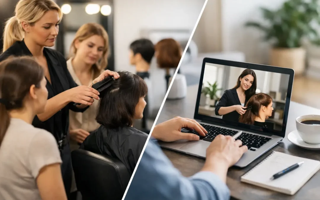 Salon Training Versus Online Courses Compared